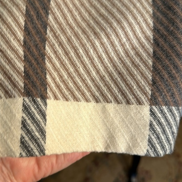 VINTAGE Joyce Sportswear Light Academia Large Neutral Plaid Blazer Jacket Size M - Picture 7 of 12